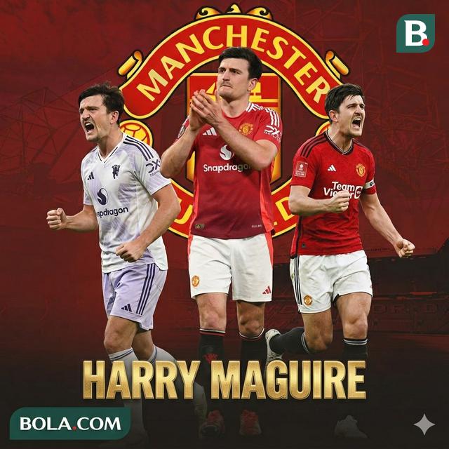 Ilustrasi Harry Maguire di Manchester United. (Bola.com/AFP/Gemini)