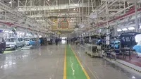 Pabrik Wuling Motors mengadopsi sistem perakitan milik General Motors, yaitu Global Manufacturing System. (Amal/Liputan6.com)