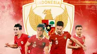 Timnas Indonesia - Nathan Tjoe-A-On, Pratama Arhan, Sandy Walsh, Asnawi Mangkualam (Bola.com/Adreanus Titus)