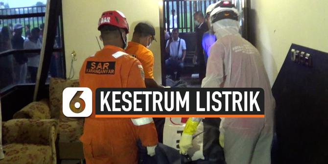 VIDEO: Terbujur Kaku Usai Kesetrum di Plafon Rumah