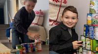 Bocah SD Ini Pecahkan Rekor Dunia Menumpuk Kaleng (Sumber: Frederick News Post)