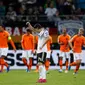 Timnas Belanda mengalahkan Jerman dengan skor 4-2 dalam Kualifikasi Euro 2020, Sabtu (7/9/2019) (Odd Andersen/AFP)