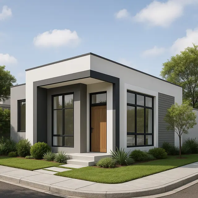 Desain Rumah Hook Minimalis 1 Lantai (Image by ChatGPT)