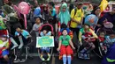 Sejumlah anak penyandang Cerebral Palsy mengikuti kampanye untuk memperingati Hari Cerebral Palsy Sedunia di kawasan Car Free Day, Jakarta, Minggu (13/10/2019). Kegiatan tersebut dilakukan untuk memperingati Hari Cerebral Palsy Sedunia yang jatuh pada tanggal 6 Oktober. (Liputan6.com/Johan Tallo)