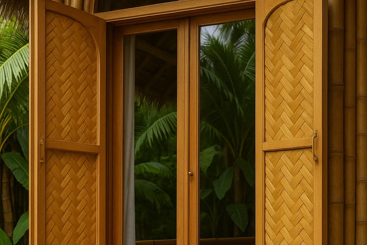 Model Jendela Rumah Bambu yang Cantik untuk Hunian Tropis