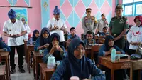 Pemprov Sulbar melaksanakan uji coba makan bergizi gratis (Foto: Liputan6.com/Istimewa)