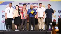 Konferensi pers Proliga 2024 di SCTV Tower, Jakarta, Senin (22/4/2024). (Bola.com/Abdul Azis)