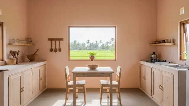 Warna Cat Dapur yang Segar dan Bikin Semangat Masak/Gemini AI