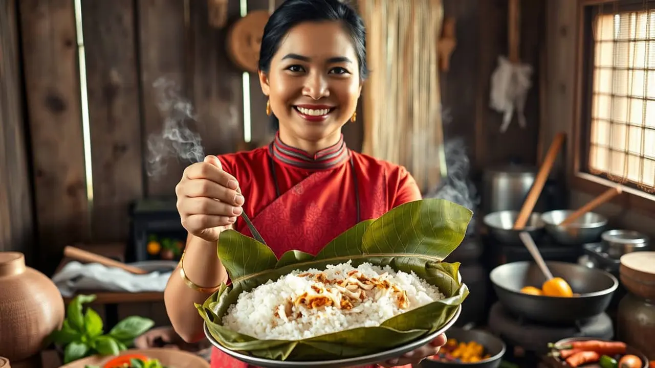 resep nasi bakar ayam suwir kemangi