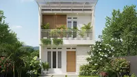 7 Desain Tampak Depan Rumah Mungil dengan Balkon Mini, Panduan untuk Hunian Estetik dan Fungsional