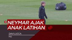 Berita Video Usai Pulih, Neymar Ajak Anak Latihan Bersama PSG