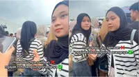 Momen cewek ajak foto orang pakai baju sama. (Sumber: TikTok/mutimarshanda)