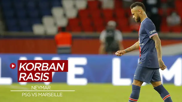 VIDEO: Jadi Korban Rasis Saat PSG Vs Marseille, Neymar Justru Terima Kartu Merah
