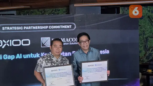 penandatanganan kerja sama strategis bersama PT Primacom Interbuana (Primacom) untuk pengembangan solusi AI enterprise berbasis infrastruktur lokal Indonesia.