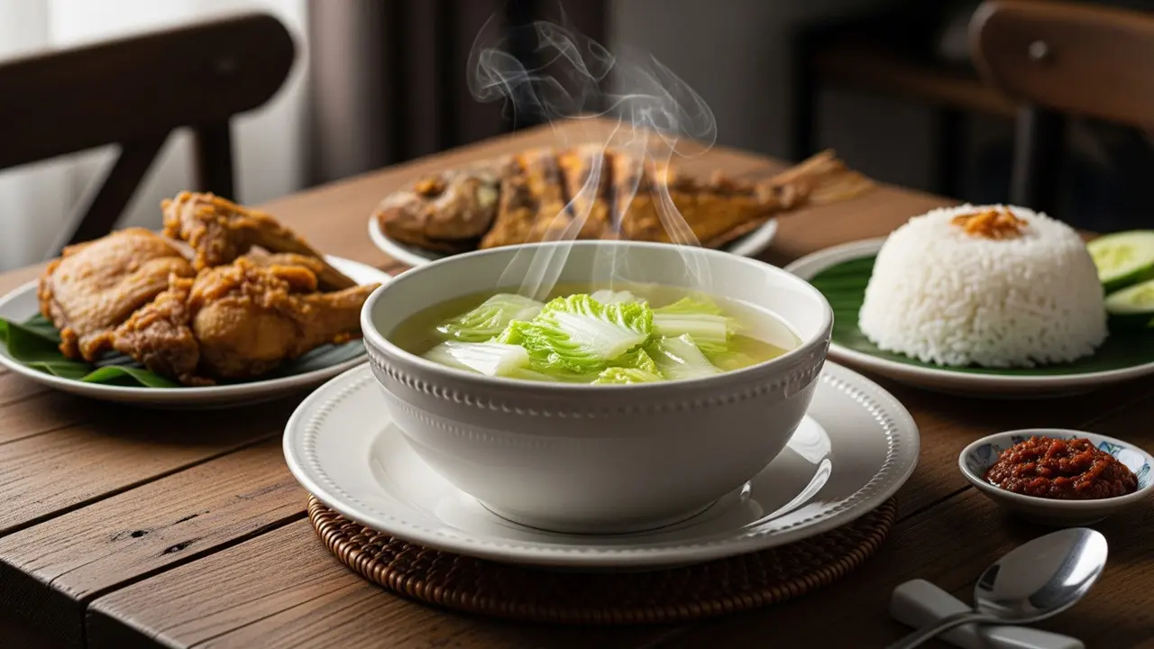 Sayur Bening Sawi Putih