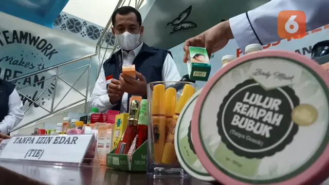 produk kosmetik ilegal sitaan BPOM Palu