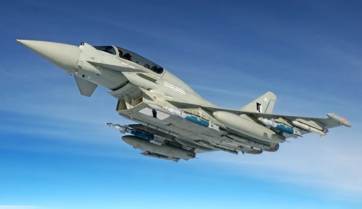 Jet tempur Eurofighter Typhoon bakal hadir di pameran industri pertahanan Indo Defense 2014 di Kemayoran, Jakarta Pusat (Dokumentasi Eurofighter)