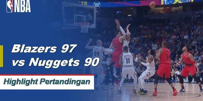Cuplikan Pertandingan NBA : Blazers 97 vs Nuggets 90