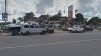 Antrean di SPBU Kilometer 4 Tepian Batang Kabupaten Paser. (Liputan6.com)