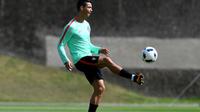 Striker tim nasional Portugal, Cristiano Ronaldo. (AFP/Francisco Leong)