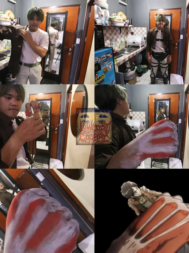 6 Cosplay Low Budget Eren Yeager Attack On Titan Ini Kocak