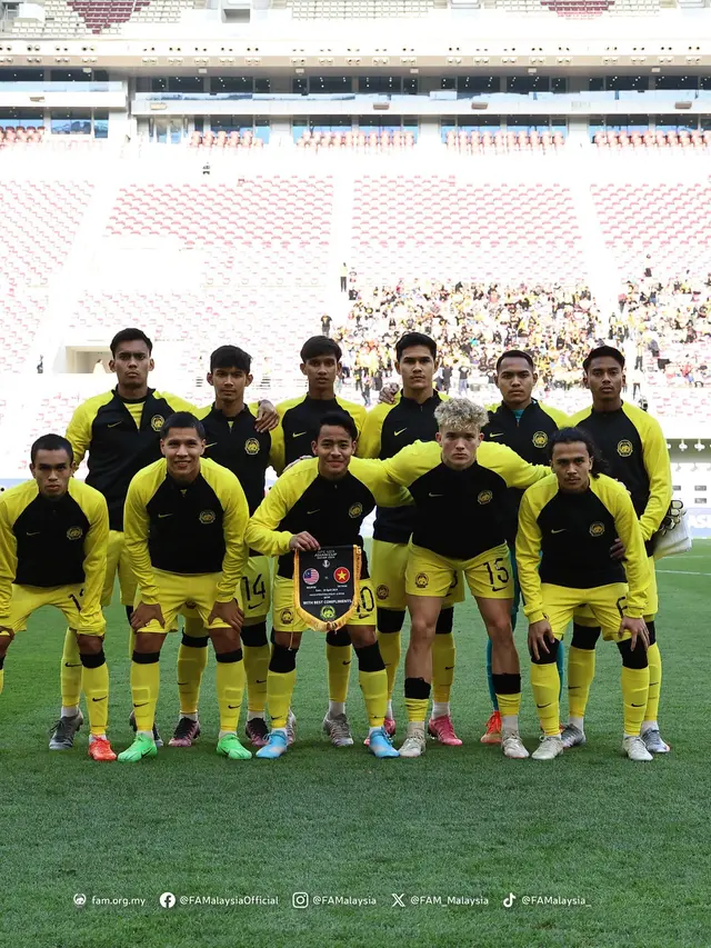 FOTO Timnas Malaysia U-23 di Piala Asia U-23 2024
