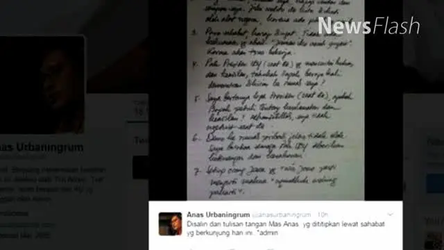 NEWS FLASH: Ketika Anas Terpancing Tweet SBY