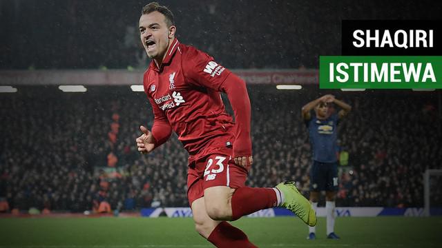 Berita video fakta-fakta menarik yang menunjukkan keistimewaan seorang Xherdan Shaqiri saat Liverpool menundukkan Manchester United 3-1, Minggu (16/12/2018).