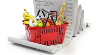 Ilustrasi pengeluaran belanja bulanan. (Shutterstock).