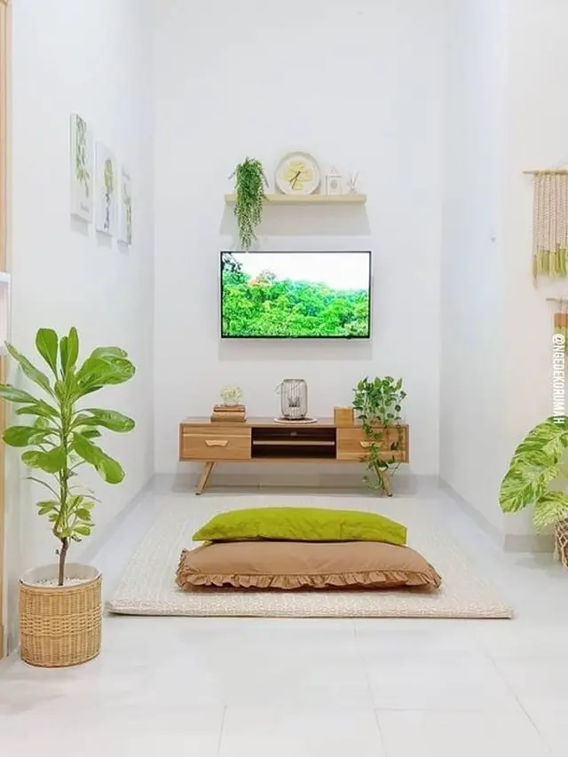 Ruang Keluarga Nyaman Minimalis dan Asri