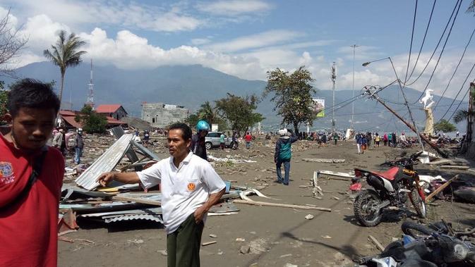 Kondisi Palu pasca diterpa gempa bumi dan tsunami (Liputan6.com/ Eka hakim)