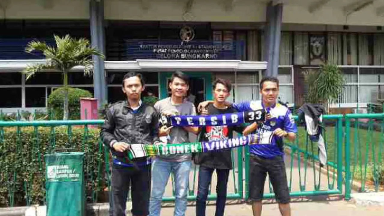 Suporter Persib Bandung, Viking mulai hadir di SUGBK, Senayan, Jakarta
