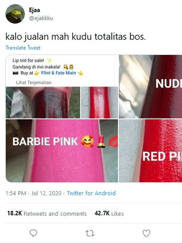 swatch lip tint viral
