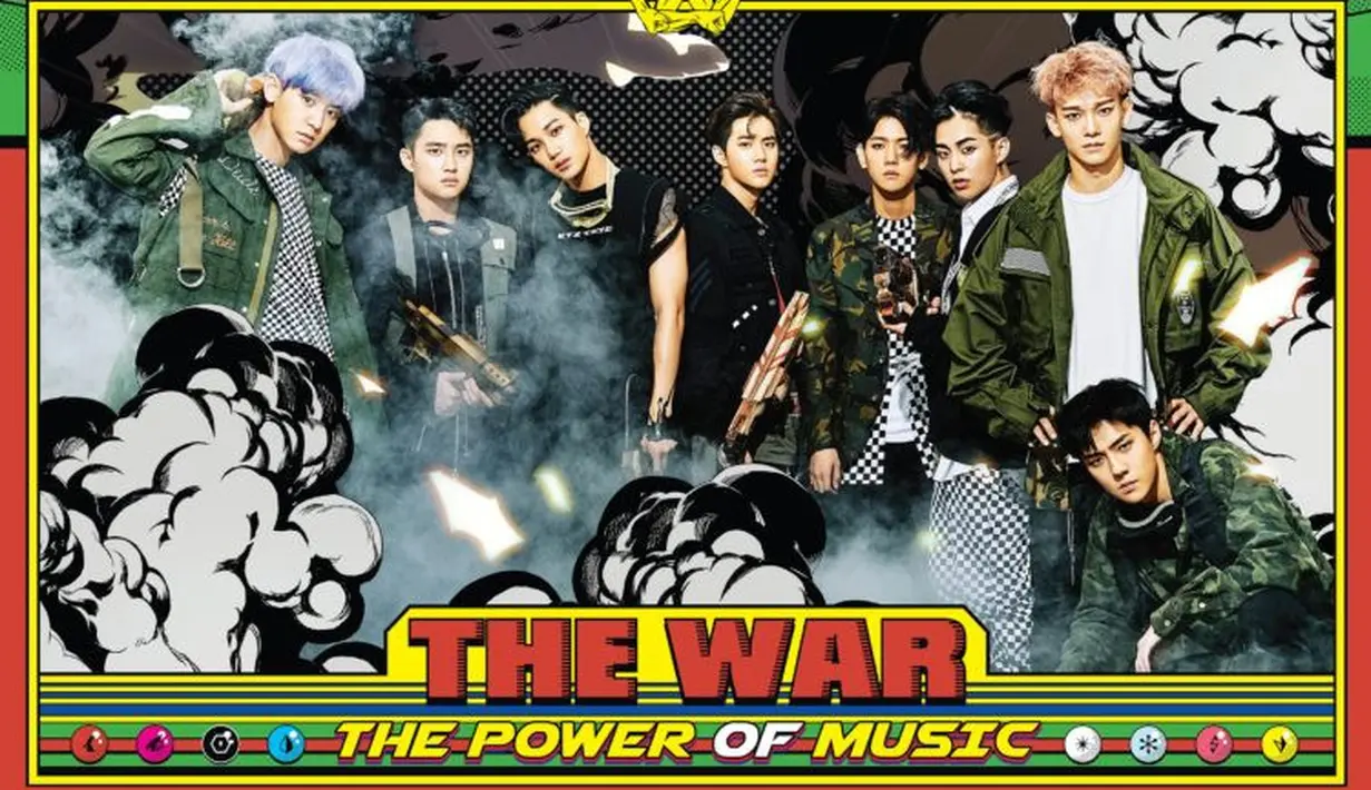 Tak hanya MAMA, EXO juga memilih tema sci-fi di MV mereka yang berjudul Power. Pada MV kali ini, para personel EXO bertarung dengan robot. (Foto: soompi.com)