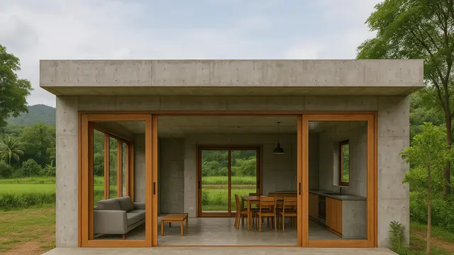 Rumah di Kampung dengan Konsep Open Space (Foto: ChatGPT)