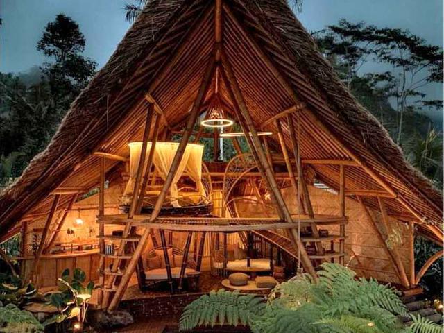 Pesona Glamping Bambu Berdesain Tropis Eksotis Di Bali Lifestyle Liputan6 Com