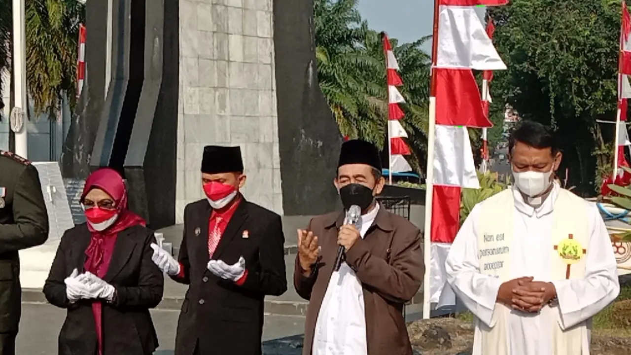 Doa Bersama Lintas Agama di Plaza Tugu Kujang Bogor