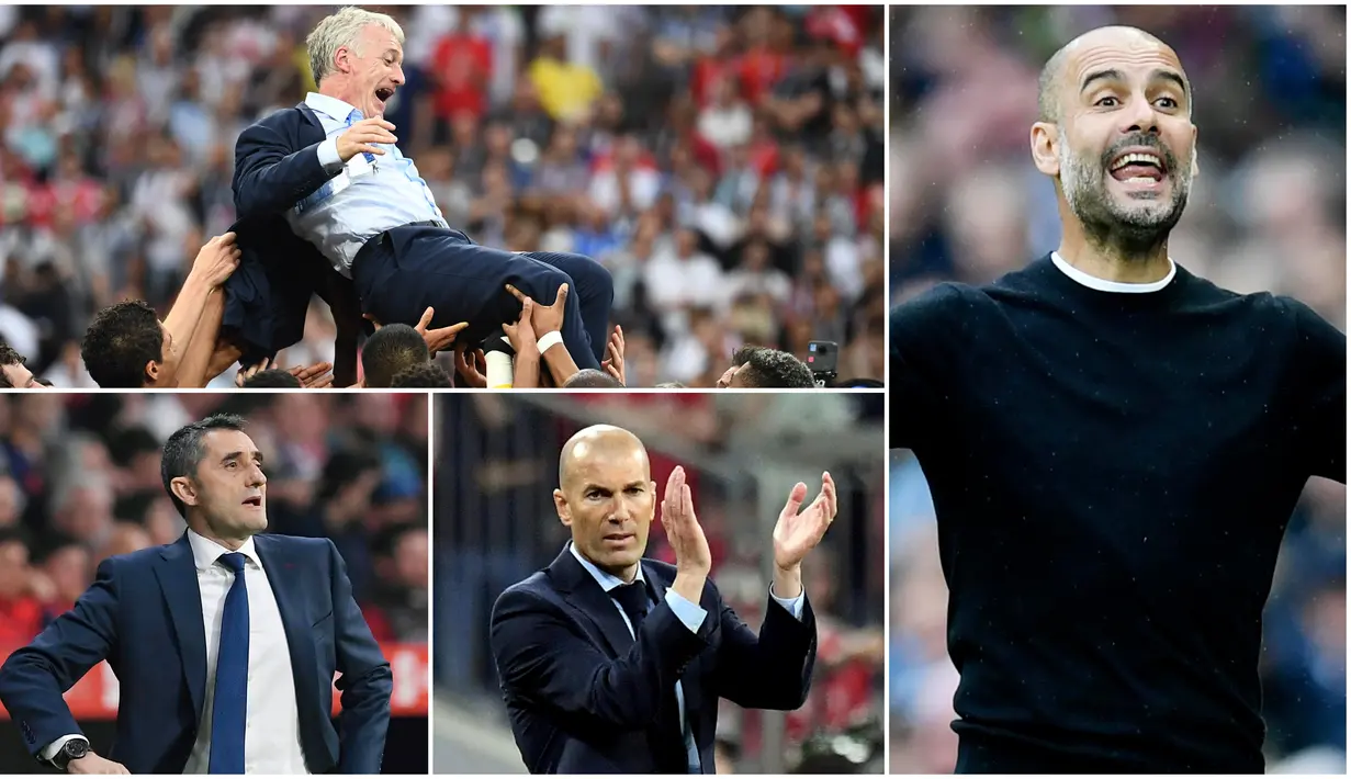 Berikut ini 11 pelatih terbaik yang masuk nominasi FIFA 2018. Tidak ada nama pelatih Manchester United, Jose Mourinho dalam daftar yang dirilis oleh FIFA tersebut. (Foto-foto Kolase AP dan AFP).
