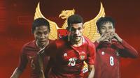 Timnas Indonesia - Evan Dimas, Ricky Kambuaya, Witan Sulaeman (Bola.com/Adreanus Titus)