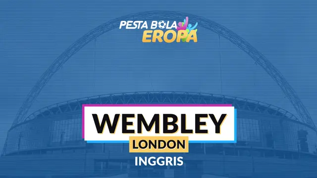 Venue Piala Eropa 2020, Wembley. (Bola.com/Dody Iryawan)