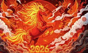 Tahun Kuda Api 2026. [Foto: Gemini]