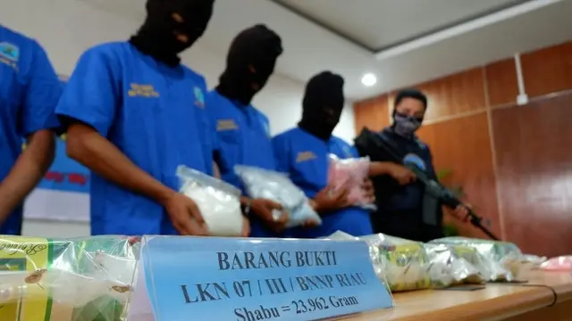 Pengedar sabu jaringan Malaysia yang pernah ditangkap BNN di Provinsi Riau.