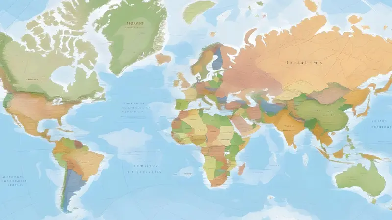 Ilustrasi peta dunia. (Foto by AI)