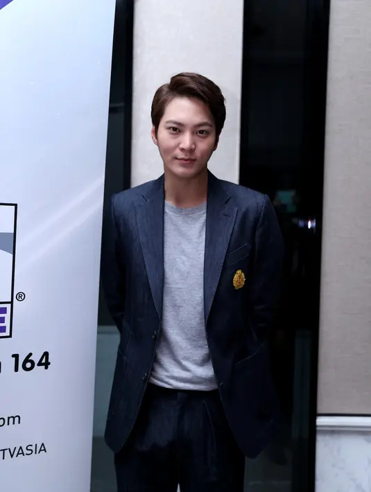 Kedatangan Joo Won di Indonesia, Kamis (8/10) mendapat sambutan yang luar biasa dari para penggemar. (Andy Masela/Bintang.com)