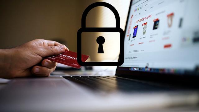 Ilustrasi sistem pembayaran, e-commerce.