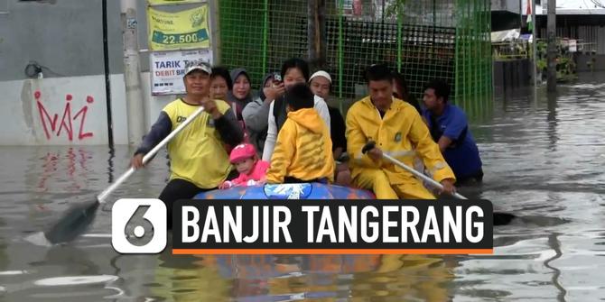 VIDEO: Kota Tangerang Dilanda Banjir 328 KK Mengungsi