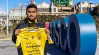 Asnawi Mangkualam resmi bergabung dengan Jeonnam Dragons dengan kontrak berdurasi semusim. (dok. Jeonnam Dragons)