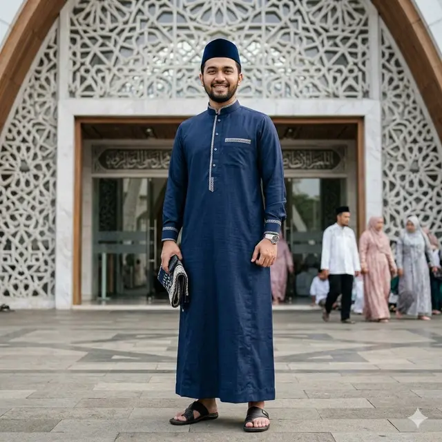 Model Baju Jubah Pria untuk Lebaran