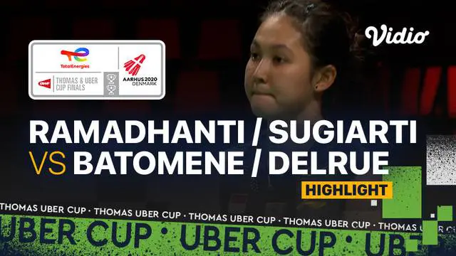 Berita video highlights kemenangan Siti Fadia Ramadhanti / Ribka Sugiarto pada pertandingan kelima Indonesia vs Prancis di Grup A Piala Uber 2020, Senin (11/10/2021) sore hari WIB.