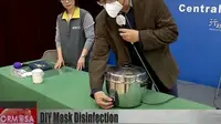 Masker Bekas Pakai Bisa Disterilkan dengan Rice Cooker. Dok: YoTube/Formosa TV English News